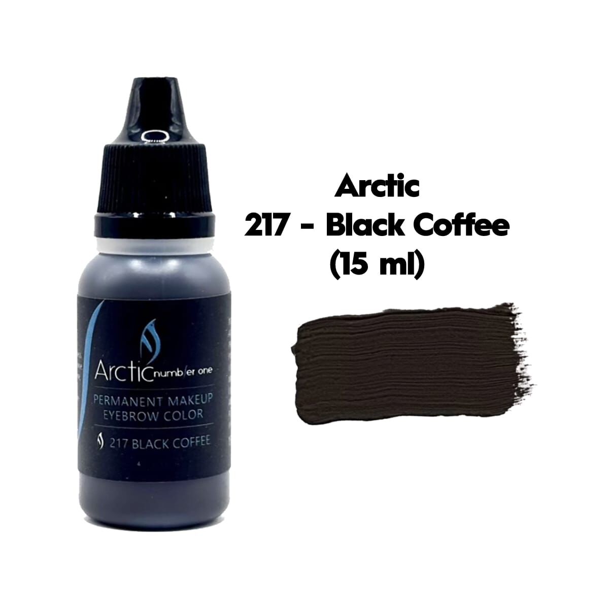 ARCTIC 217 BLACK COFFEE - ( Siyahımsı Kahverengi ) Kalıcı Makyaj Pigmenti 15ml.