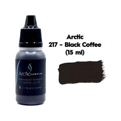 ARCTIC 217 BLACK COFFEE - ( Siyahımsı Kahverengi ) Kalıcı Makyaj Pigmenti 15ml.