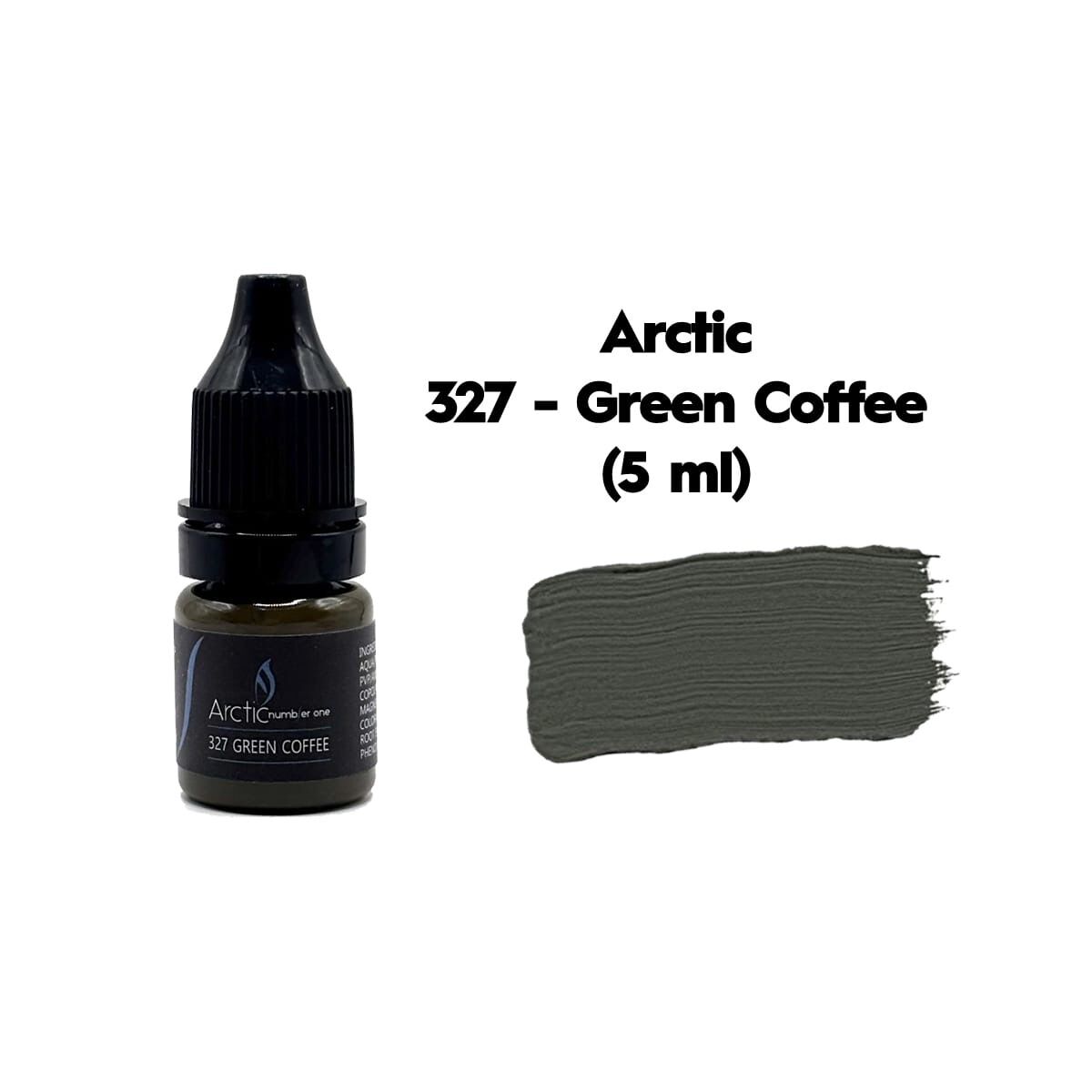 ARCTIC 327 GREEN COFFEE - ( Haki - Yeşil Kahverengi ) Kalıcı Makyaj Pigmenti 5ml.