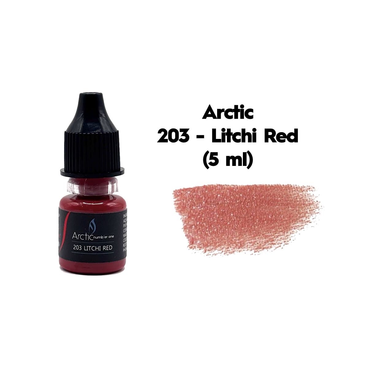 ARCTIC 5ml. 203 LITCHI RED - (Meyve Kırmızısı) Kalıcı Makyaj Pigmenti