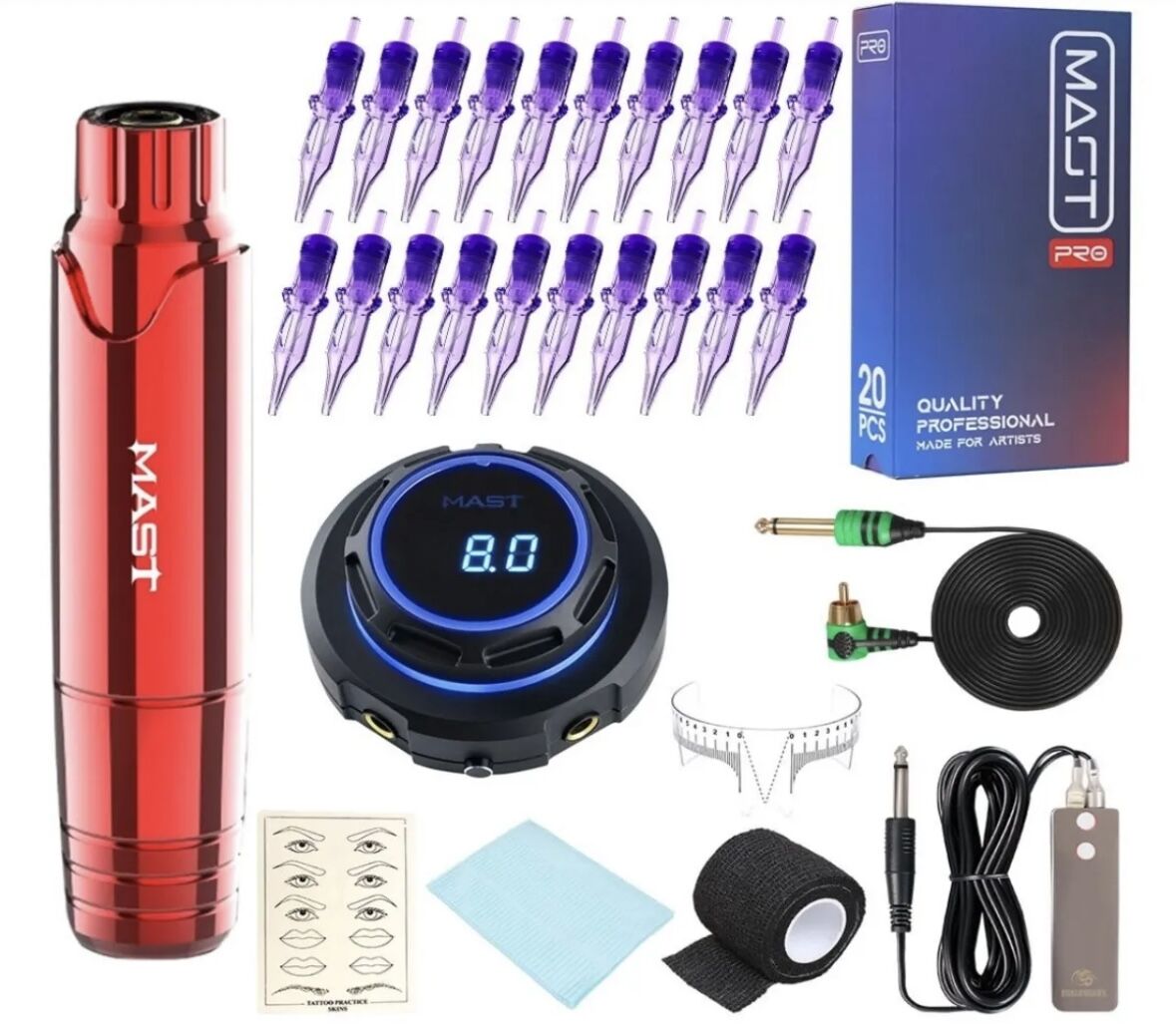 MAST P10 KALICI MAKYAJ CİHAZI SETİ (RED)