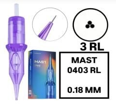 MAST PRO 0403 - RL - 0.18mm - TATTOO VE KALICI MAKYAJ İĞNESİ