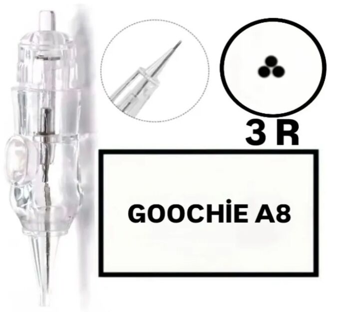 GOOCHIE A8 - R3 - Değiştirilebilir Kartuş Kalıcı Makyaj Ucu (İğne)