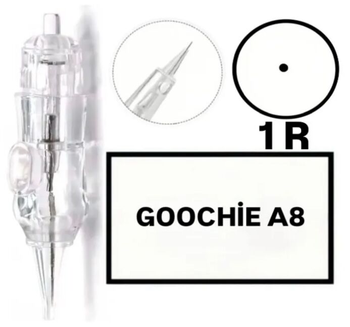GOOCHIE A8 - R1 - Değiştirilebilir Kartuş Kalıcı Makyaj Ucu (İğne)