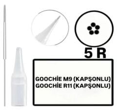 GOOCHIE M9 / R11 KAPŞONLU - R5 -Değiştirilebilir Kartuş Kalıcı Makyaj Cihaz Ucu ( İğne )