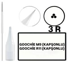 GOOCHIE M9 / R11 KAPŞONLU - R3 - Değiştirilebilir Kartuş Kalıcı Makyaj Cihaz Ucu ( İğne )