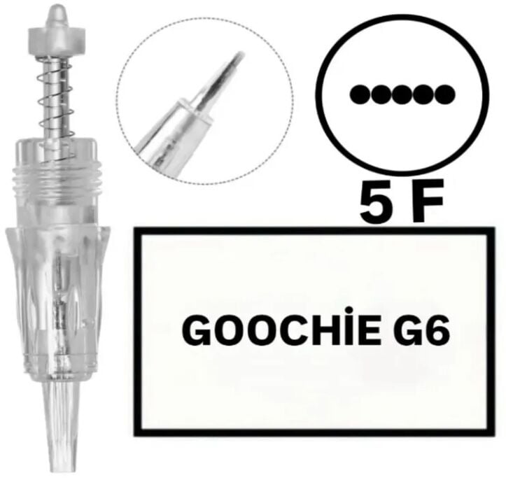GOOCHIE G6 - F5 - Değiştirilebilir Kartuş Kalıcı Makyaj Cihazı Ucu ( İğne )