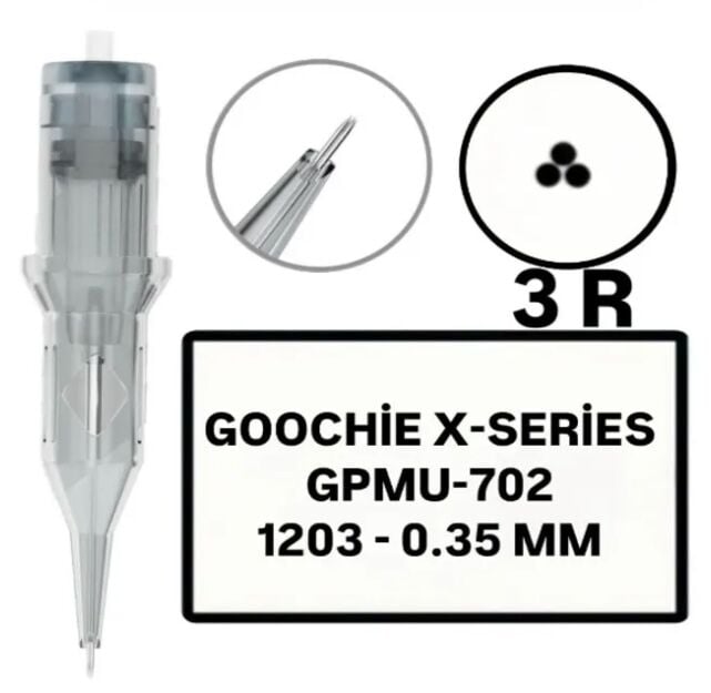 GOOCHIE X-SERIES GPMU-702-1203- R -0.35mm -  Tatto Cihaz Ucu (İğne)