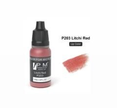 PM 203 Litchi Red - ( Litchi Meyve Kırmızısı ) Kalıcı Makyaj Pigmenti