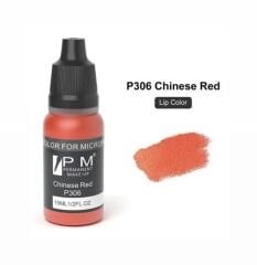 PM 306 Chinese Red - ( Çin Kırmızısı ) Kalıcı Makyaj Pigmenti