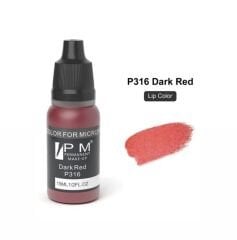 PM 316 Dark Red - ( Koyu Kırmızı ) Kalıcı Makyaj Pigmenti