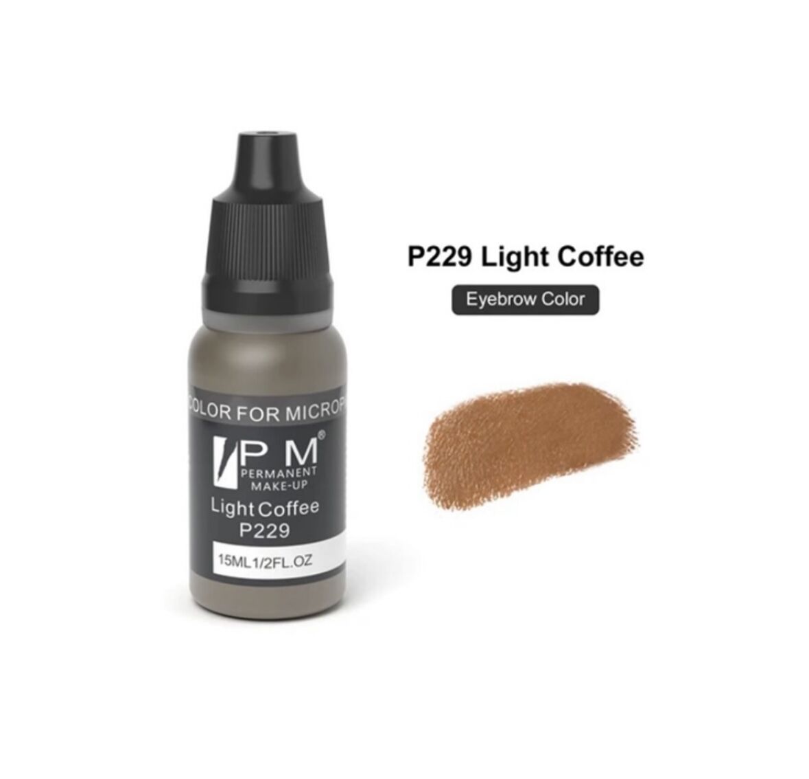 PM 229 Light Coffee ( Brown ) - ( Açık Kahverengi ) Kalıcı Makyaj Pigmenti