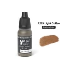 PM 229 Light Coffee ( Brown ) - ( Açık Kahverengi ) Kalıcı Makyaj Pigmenti