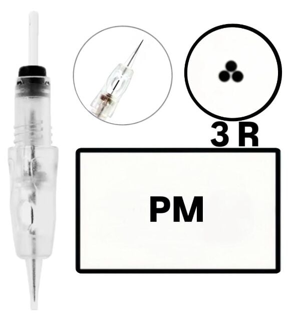 PM - R3 - Değiştirilebilir Kartuş Kalıcı Makyaj Ucu (İğne)