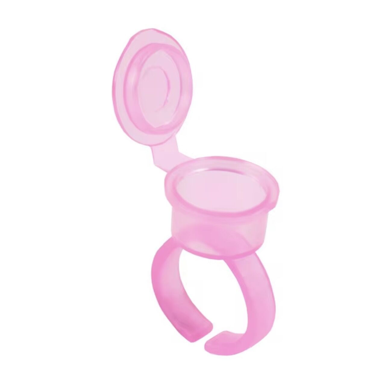 Kalıcı Makyaj Boya Kabı - Pota (Yüzüklü - Kapaklı) Pink