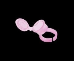 Kalıcı Makyaj Boya Kabı - Pota (Yüzüklü - Kapaklı) Pink