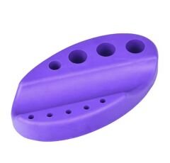 Kalıcı Makyaj Pota - Boya Kabı Standı Kaymaz Silikon ( Purple )