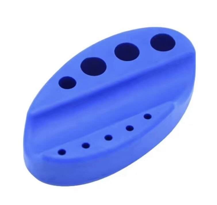 Kalıcı Makyaj Pota - Boya Kabı Standı Kaymaz Silikon (Blue)