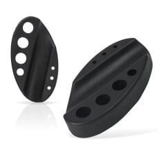 Kalıcı Makyaj Pota - Boya Kabı Standı Kaymaz Silikon (Black)