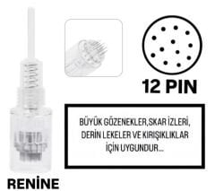 Renine - 12 PIN Değiştirilebilir Kartuş Dermapen Ucu ( İğne )
