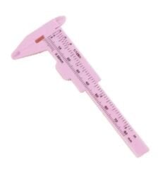 Kalıcı Makyaj & Microblading Kaş Ölçüm Cetveli ( Mini ) Plastik Kumpas ( Pink )