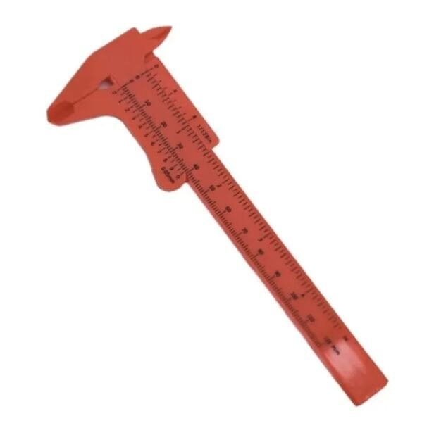 Kalıcı Makyaj & Microblading Kaş Ölçüm Cetveli (Mini) Plastik Kumpas (Red)