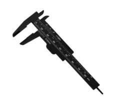 Kalıcı Makyaj & Microblading Kaş Ölçüm Cetveli (Mini) Plastik Kumpas (Black)