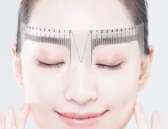 Kalıcı Makyaj ve Microblading Plastik Kaş Ölçüm Cetveli