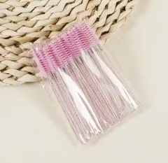 Kaş & Kirpik Fırçası Kıvrılabilen Kristal Uç (Pink)