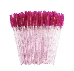 Kaş & Kirpik Fırçası Kıvrılabilen Kristal Uç (Rose Pink)