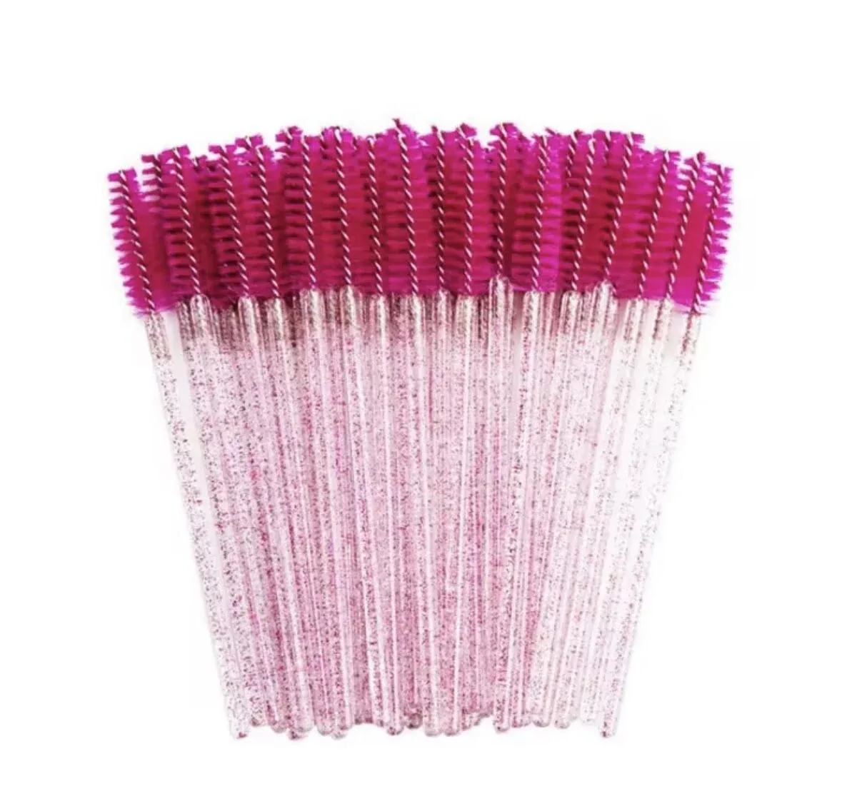 Kaş & Kirpik Fırçası Kıvrılabilen Kristal Uç (Rose Pink)