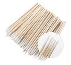 Kalıcı Makyaj Ahşap Pamuklu Microbrush