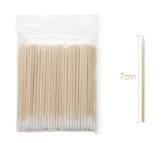 Kalıcı Makyaj Ahşap Pamuklu Microbrush