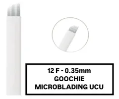 GOOCHIE 12F - 0.35mm Microblading Kalemi Değiştirilebilir Kartuş Uç (İğne)