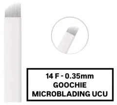 GOOCHIE 14F - 0.35 Microblading Kalemi Değiştirilebilir Kartuş Uç (İğne)